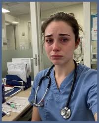 I'm Sophie, a nurse. Today I cried in the hallway—no one asked if I was  okay. I held hands as two patients passed, comforted a grieving father, and  washed a dying man's