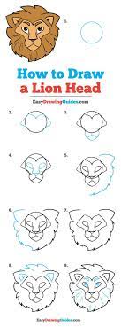 Learn how to draw a lion for kids easy and step by step. How To Draw A Lion Head Really Easy Drawing Tutorial Drawing Tutorial Easy Lion Drawing Simple Drawing Tutorials For Kids