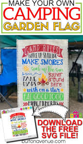 Tagul produces valid svg files according to the standards. Diy Camping Garden Flag Burton Avenue