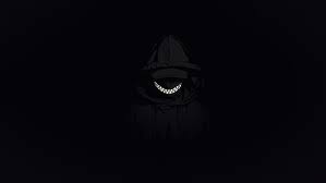 Emoji smile happy face laugh emoticon funny emotion joy. Hd Wallpaper Minimalism Dark Scary Face Smile Tooth Hooded Jacket Anime Boys Wallpaper Flare