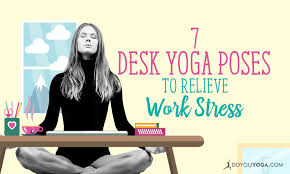 Yes, yoga at the office—we dare you to try it! 7 Yoga Poses You Can Do At Your Work Desk To Relieve Stress Doyou