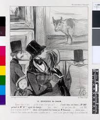 C'est qu'en effet dans toute littérature il y a deux sentimens créateurs : Le Bourgeois Au Salon La Caricature Print Satirical Print Paris The British Museum Images