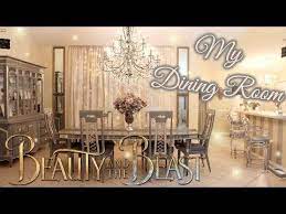 Dining Room Tour Transformation Beauty And The Beast Inspired Renter Friendly Room Tour Beauty And The Beast Decor Home Beauty And The Beast Room Decor
