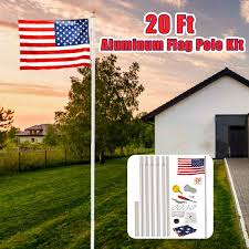 Large selection · fast shipping · easy returns 20ft Aluminum Telescoping Flag Pole Portable Telescopic Extendable Flagpole Kit Screws Holder Mount Bracket Set Ru Us Free Ship Flags Banners Accessories Aliexpress
