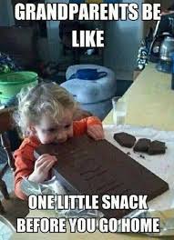 Grandparents Be Like Just One Little Snack Click For Bundoo S Best Parenting Moments Of The Week Funny Parenting Memes Really Funny Humor