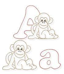 Tier Abc Heute Geht Es Los Mit Dem A Alphabet Basteln Abc Der Tiere Maschinenstickerei