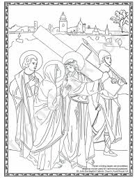 Jesus is my superhero coloring pages. The Carrying Of The Cross By Jesus Coloring Sheet Printable Pdf Download