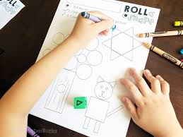 Try these fun learning activities and games for kindergartners. Free Roll A 2d Shape Activity For Kindergarten Kindergartenworks
