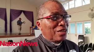 Canon Wayne Isaacs speaking to the media after the Elective Synod of the  Anglican Church failed to elect a bishop yet again. 🎥 by Reco Moore.