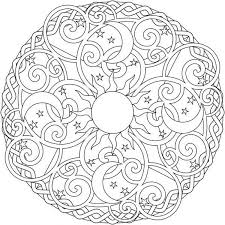 Celestial Moon Coloring Pages For Adults Colouring Mermaid In 2020 Mandala Coloring Pages Moon Coloring Pages Coloring Pages