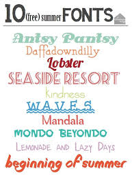Cute Free Summer Fonts To Use Includes A Link Of Where To Download Nautical Fonts Summer Font Scrapbook Fonts