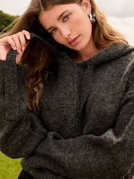 Knit Hoodie Yves Hoodie SAINT LAURENT HOODIE In Green Saint Laurent YSL  EN-US