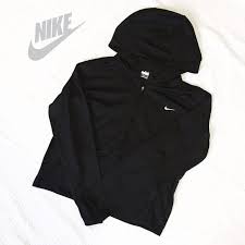 Black And Grey Nike Hoodie Sold Nike Black Crop Zip Up Hoodie Black Nikes Nike Zip Up Hoodies