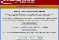 Access mde unlocker v1.3 cracks,serials number, keygen, . Access Mde Unlocker Password Recovery