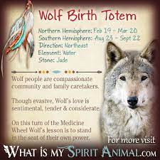 Wolf symbolism brings forth intelligence, loyalty, freedom, and social connections, and demonstrating them in a more balanced manner. Wolf Totem Native American Zodiac Signs Birth Signs