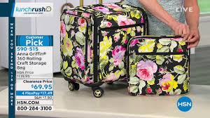 Designed to slide under the anna griffin desktop, use singly, or bunch in groups, this soft country mini tower will have you kissing your scrapbooking paper blues goodbye. Anna Griffin 360 Rolling Craft Storage Bag Youtube