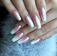 ombre baby boomer chrome nails babyboomer nagel verchromte nagel chrome nagel