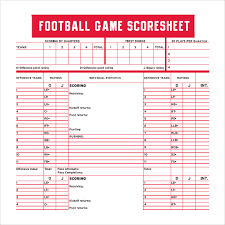 Download link for this sample football score sheet template. Free 11 Football Score Sheet Templates In Google Docs Ms Word Pages Google Sheets