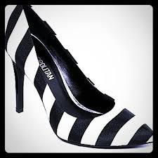 Black And White Striped Heels Cosmopolitan Black And White Striped Heels Black Pumps Heels High Heel Pumps Heels