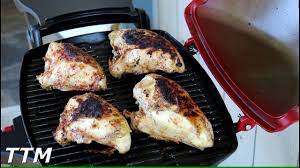 Use a food thermometer to check your chicken. Chicken Thighs On The Weber Q Gas Grill Youtube