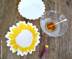 Coffee Filter Flowers Sunflower Crafts Coffee Filter Art Art For Kids
