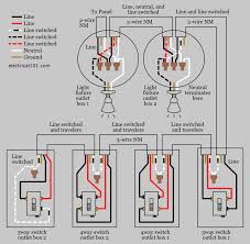 And white mounted on outlet then pass through at light switch box. Alternate 4 Way Switch Wiring Electrical 101