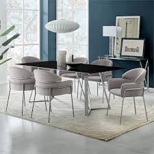 Get 5% in rewards with club o! Portia Gray Velvet And Brushed Stainless Steel Dining Room Chairs Set Of 2 Lcptsigrey