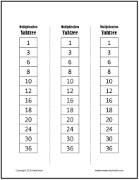 Look through the links and simply click to print any free multiplication worksheets you are interested in. 3 Fun And Free Printable Multiplication Facts Games Kate Snow Homeschool Math Help