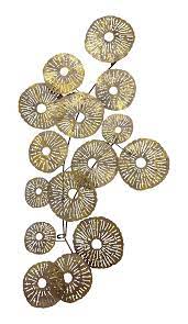 Hang This Remarkable Metal Wall Sculpture Next To Your Living Room Or Bedroom Window And Watch It Come To Life Gold Walls Wall Sculptures Metal Wall Sculpture