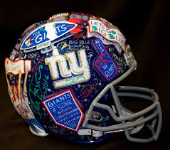 Saquon barkley, new york giants | daring boy interactive. New York Giants Hand Painted Helmets Fazzino