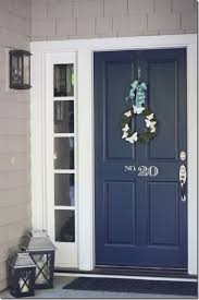 Very Love This Navy Blue Front Door Bluefrontdoor Homedesign Homedecor Diyfrontdoor Exterior House Colors Painted Front Doors Front Door Paint Colors