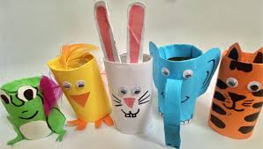 Recorta todos los elementos de la cara: Manualidades Con Rollos De Papel Higienico Y Papel De Cocina