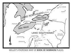 Scanned map showing possible book of mormon lands as depicted in 1911. Most Accurate Book Of Mormon Map