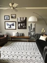 Living Room Black And White Area Rug Rhodes Geometric Black Charcoal Area Rug In 2020 Beige Living Rooms Black Living Room Living Room Decor Inspiration