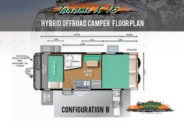 In relation to the smaller size, you often times get more dedicated sleeping space than a similarly sized travel trailer. Tanami X 15 Hybrid Offroad Camper With Bunks Camper Trailers Rooftop Tents