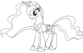 My little pony princess celestia coloring pages for kids. My Little Pony Princess Coloring Pages Coloring And Drawing