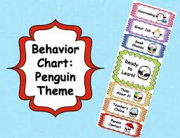 Behavior Clip Chart Penguin Theme