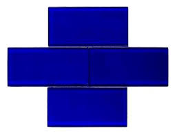 This cobalt blue transparent subway glass tile is an ocean blue with slight violet undertones. Premium Quality Cobalt Blue 3x6 Glass Subway Tile For Bathroom Walls Tenedos