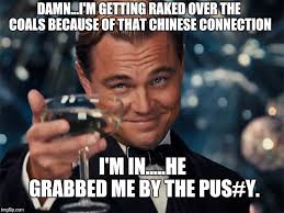 The crossword solver found 20 answers to the raked over the coals crossword clue. Leonard Decaprio Cheers Large Imgflip