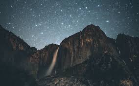 Desktop Wallpaper Waterfall Night Mountains Cliff Hd Image Picture Background 48a1c2 Desktop free anime landscape backgrounds. desktop wallpaper waterfall night