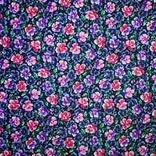 Tulip fabric and wallpeper floral decor with unique purple flowers. Purple Floral Print Fabric Quilting Cotton Vip Cranston Pink Green Black Violets Half Yard B10 Floral Prints Floral Print Fabric Purple Floral
