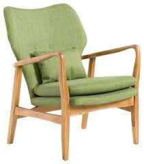 Buy The Gdf Studio Kama Accent Armchair Green Walnut Online From Houzz Today Or Shop For Other Armchairs Accent C Modern Club Chair Club Chairs Green Chair