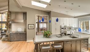 Using sure constructing supplies, together with the proper colours, might help vinyl beadboard soffit areas are blended with kitchen furnishings. Vaulted Modern Kitchen And Den Adam Gibson Design