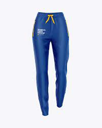 Download Women S Pants Mockup Front View In Apparel Mockups On Yellow Images Object Mockups