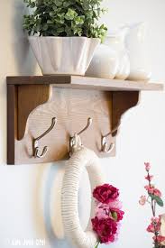 Go for a pine board if. Diy Wooden Coat Rack With Shelf Girl Just Diy