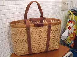 長崎で見つけた素敵な竹カゴバッグ ビーズ フェルト刺繍pienisieniの旧ブログ 竹 竹かご リサイクル ショップ