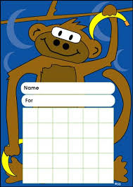 Monkey Sticker Chart Sticker Chart Reward Chart Kids