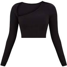 Black Boat Neck Crop Top Shape White Slashed Neck Slinky Crop Top 22 Liked On Polyvore Featuring Tops Boat Neckline Tops White Boatne Boat Neck Tops White Crop Top Neck Crop Top