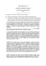 Before the corporations act 2001 (cth), most state company legislation contained model articles of association. Lexub Memorandum And Articles Of Association Of Company Limited By Shares Uganda