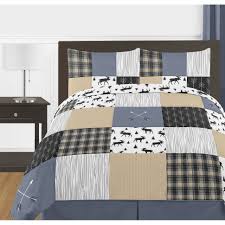Avenue a by michael amini $569.00 to $629.00 sale! Bedding Boys Twin Bed Blue Tan Patchwork Sports Stars Baseball 2 Pc Quilt Set Coverlet Home Furniture Diy